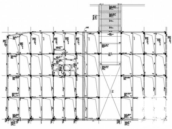 3层框架结构商业街临街商铺结构CAD施工图纸(预应力混凝土管桩) - 3