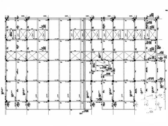 3层框架结构商业街临街商铺结构CAD施工图纸(预应力混凝土管桩) - 4