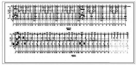底框两层上托4层住宅楼结构设计CAD施工图纸(筏形基础平法) - 2