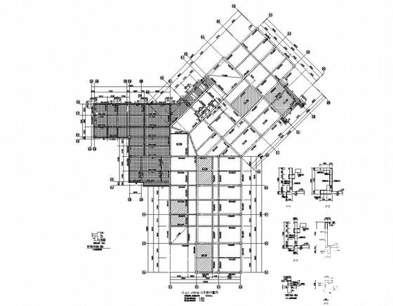 高级框架结构私人会所结构图纸（游泳馆）(基础设计等级) - 2