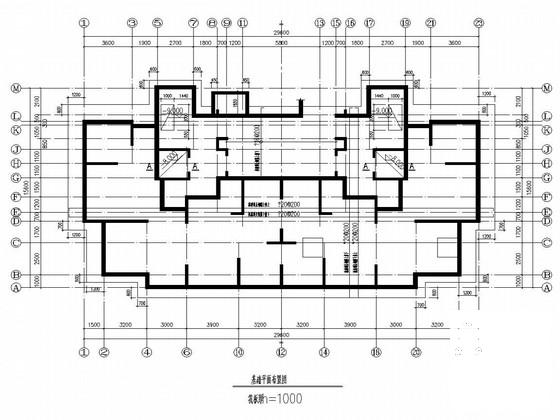 24层剪力墙住宅楼结构图纸 - 1