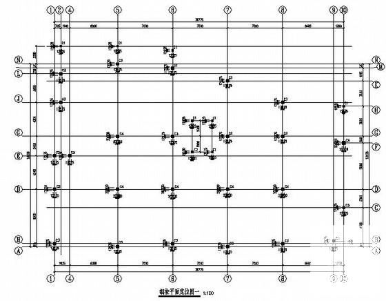 11层钢框架办公楼结构CAD施工图纸（7度抗震） - 3