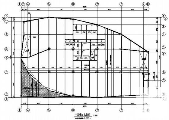11层钢框架办公楼结构CAD施工图纸（7度抗震） - 4