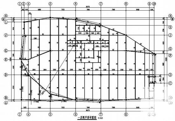 11层钢框架办公楼结构CAD施工图纸（7度抗震） - 5