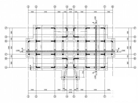 5层框架剪力墙结构员工宿舍楼结构图纸（2014.5出图纸） - 1
