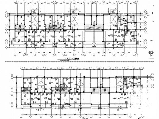 5层异形柱框架剪力墙结构住宅楼结构CAD图纸 - 1