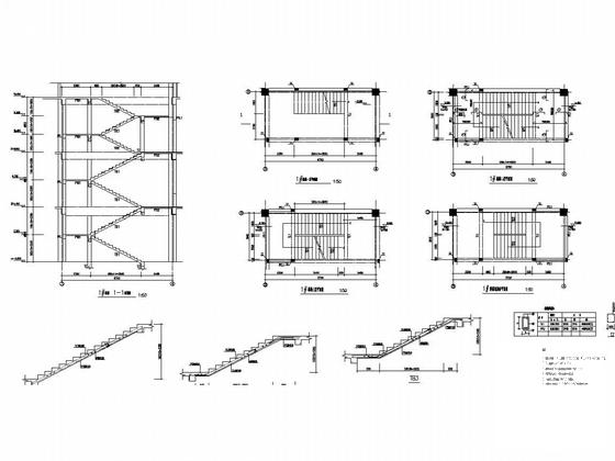 3层框架结构体育中心行政教学楼结构图纸(人工挖孔灌注桩) - 5
