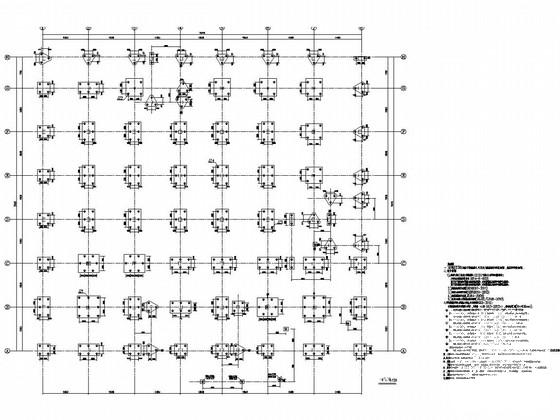 4层框架结构大型购物广场结构图纸(预应力混凝土) - 1