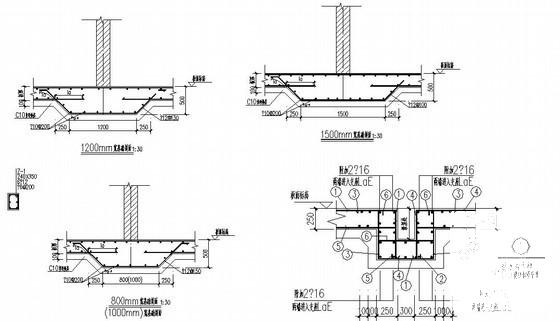 6层筏板基础砖混结构住宅楼结构CAD施工图纸（抗震不设防）(平面布置图) - 3