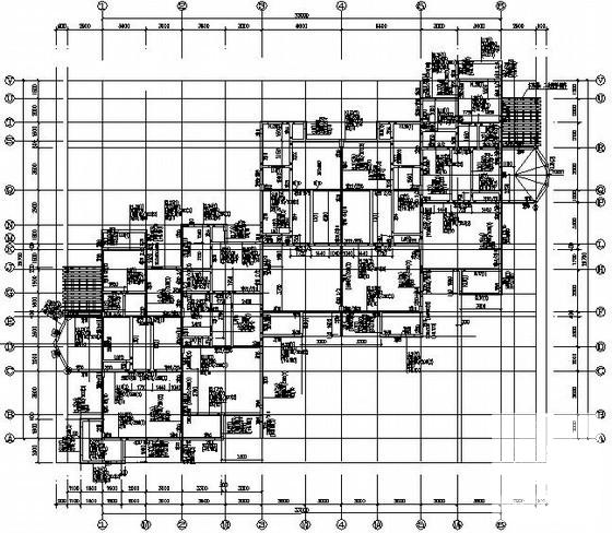 地上3层地下1层异形柱框架结构住宅楼结构CAD施工图纸（6度抗震） - 3