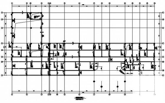 6层桩基础框架研发中心结构CAD施工图纸(平面布置图) - 2
