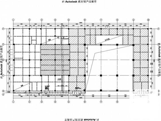 4层框架结构医院门诊楼急救中心结构施工图纸(人工挖孔桩基础) - 2