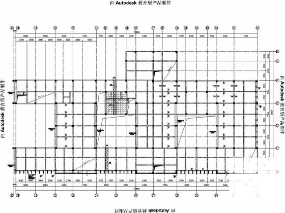 4层框架结构医院门诊楼急救中心结构施工图纸(人工挖孔桩基础) - 4