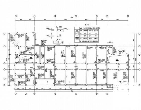 3层框架结构污水处理厂管理用房结构CAD施工图纸 - 3