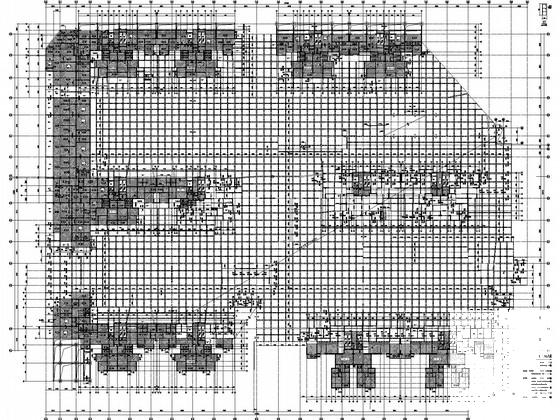 安置小区大型地下室结构CAD施工图纸 - 3