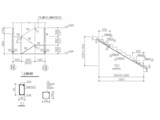安置小区大型地下室结构CAD施工图纸 - 5