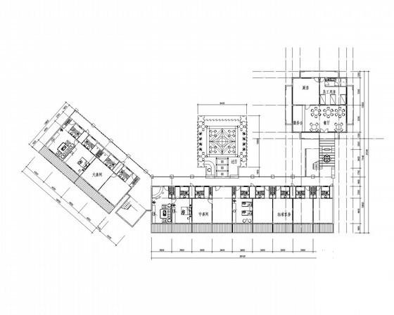 度假村式酒店2层酒店建筑方案设计CAD图纸（初设图纸）(平面图) - 3