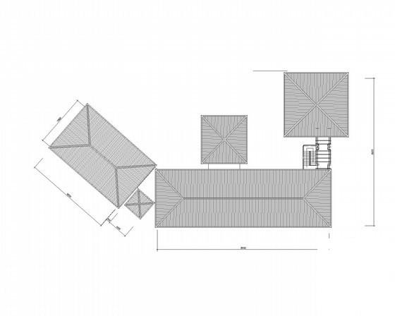 度假村式酒店2层酒店建筑方案设计CAD图纸（初设图纸）(平面图) - 4