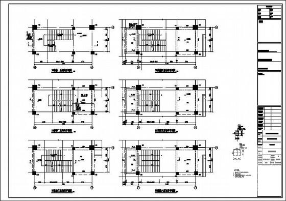6层条形基础框架结构研发中心办公楼结构CAD施工图纸（7度抗震） - 4