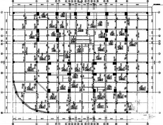 32层桩基础纯剪力墙住宅楼结构CAD施工图纸（6度抗震）(平面布置图) - 1