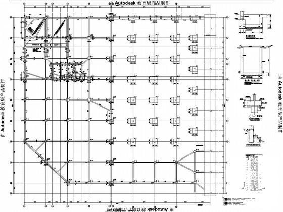 15层框剪结构广场办公楼结构图纸（地下1层车库） - 1