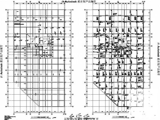 15层框剪结构广场办公楼结构图纸（地下1层车库） - 3