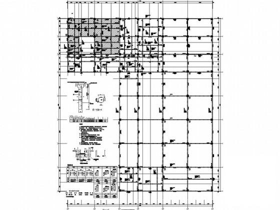 4层桩基础框架结构办公楼结构CAD施工图纸 - 1