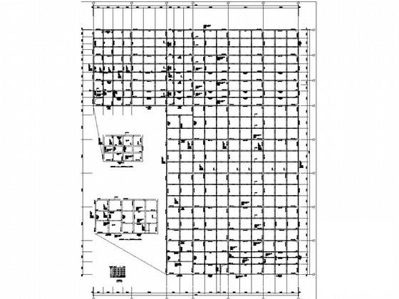 4层桩基础框架结构办公楼结构CAD施工图纸 - 4