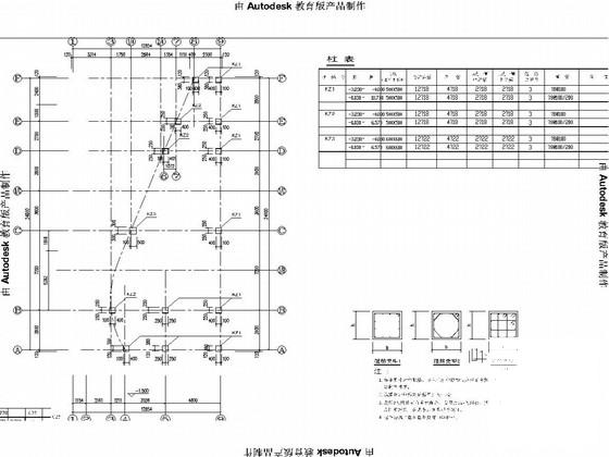 两层框架结构带1层地下室服务综合楼结构施工图纸（建筑施工图纸）(柱下条形基础) - 3