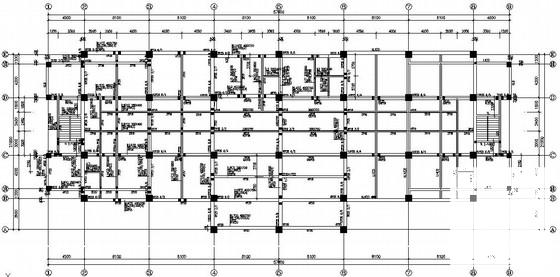 12层框架结构商务办公楼CAD施工图纸（地下1层） - 2