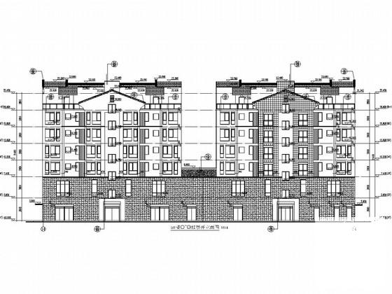 61层底框砖混结构商住楼结构CAD施工图纸（建筑图纸） - 1