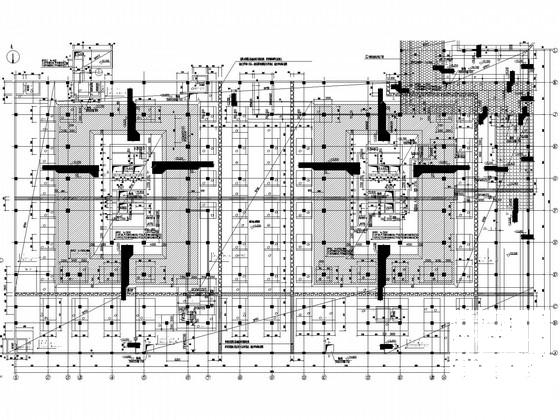 框架核心筒商业综合楼结构CAD施工图纸(现浇钢筋混凝土) - 2