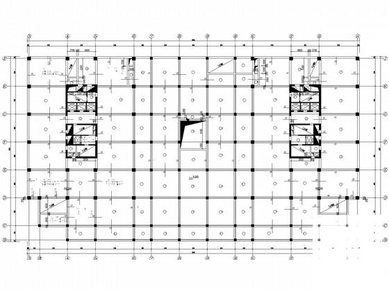 框架核心筒商业综合楼结构CAD施工图纸(现浇钢筋混凝土) - 3