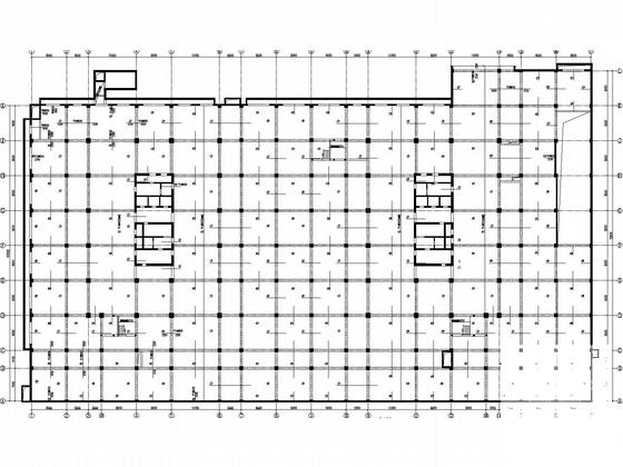 框架核心筒商业综合楼结构CAD施工图纸(现浇钢筋混凝土) - 5