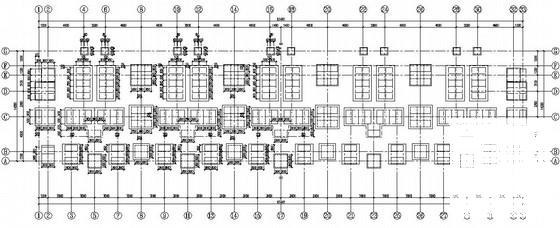 6层底框结构住宅楼结构CAD施工图纸(平面布置图) - 4