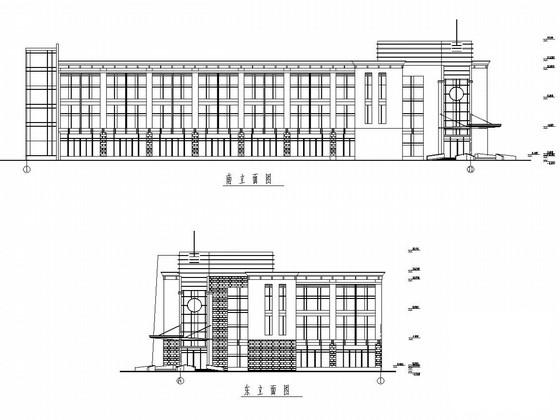 3层框架办公楼建筑及结构图纸（施工组织设计） - 1