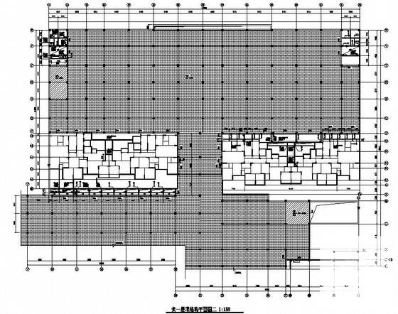 地下车库结构CAD施工图纸（16张） - 2