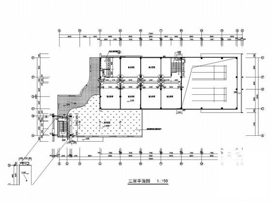 3层异形柱框架结构会所结构图纸（建筑图纸） - 5