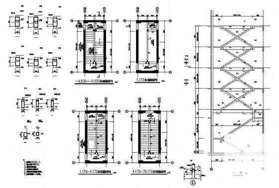 26层桩基础框架剪力墙住宅楼结构CAD施工图纸 - 4