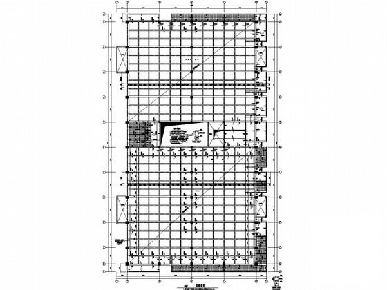 框架结构大学综合体育场馆结构CAD施工图纸（7度抗震） - 2