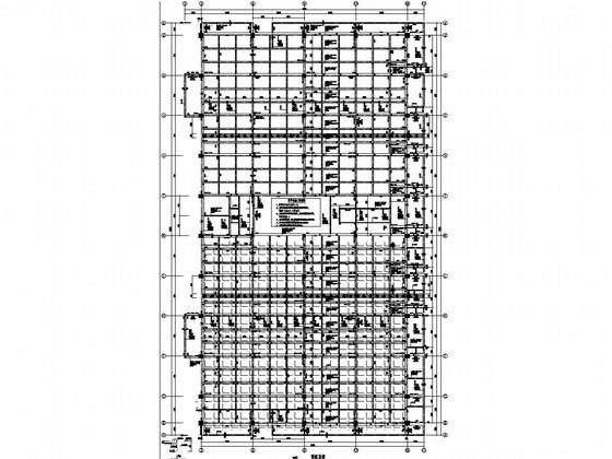 框架结构大学综合体育场馆结构CAD施工图纸（7度抗震） - 3