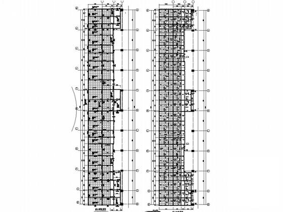 框架结构大学综合体育场馆结构CAD施工图纸（7度抗震） - 4