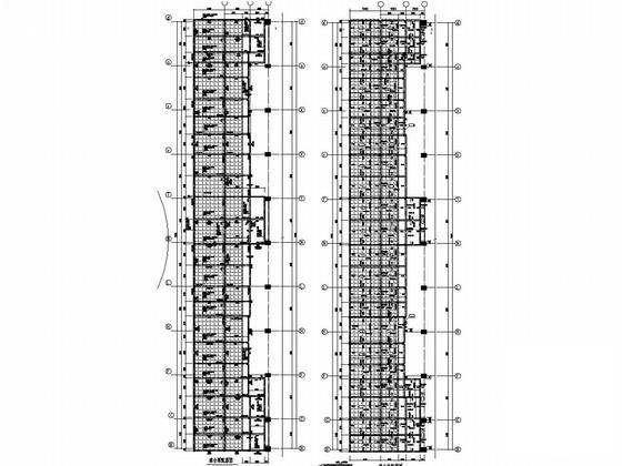框架结构大学综合体育场馆结构CAD施工图纸（7度抗震） - 4