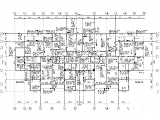 16层筏形基础剪力墙住宅楼结构CAD施工图纸 - 3