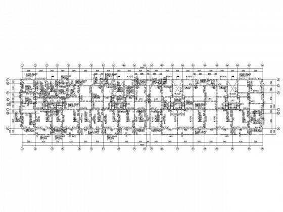7层框架住宅楼结构CAD施工图纸（独立基础8度抗震）(梁平法配筋图) - 1