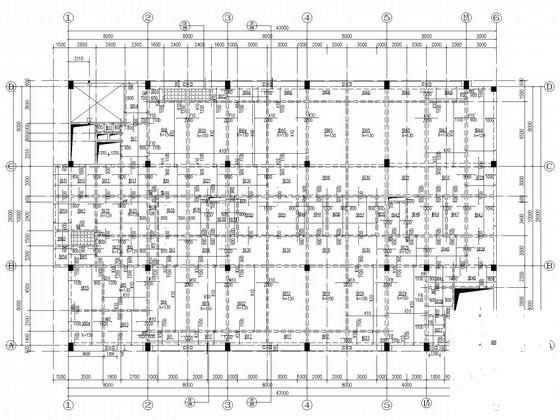 地下1层地上6层框架康复楼结构CAD施工图纸（桩基础） - 1