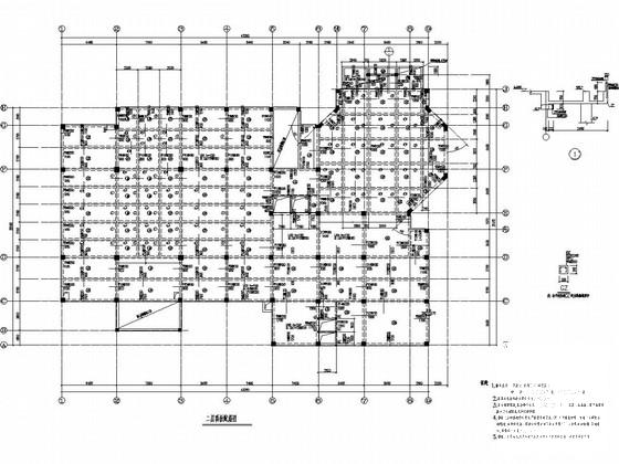 3层框架结构餐饮酒楼结构CAD施工图纸(基础设计等级) - 3