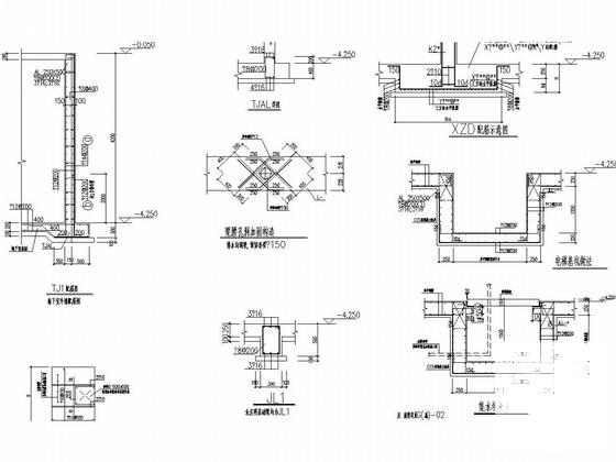 3层框架结构餐饮酒楼结构CAD施工图纸(基础设计等级) - 4