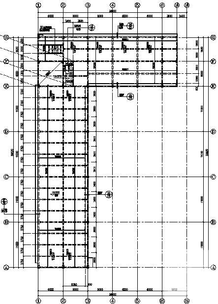 4层框架6度抗震生产车间结构CAD施工图纸(预应力板) - 5