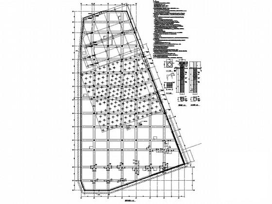 框架结构营业大楼结构施工图纸（带连廊） - 1
